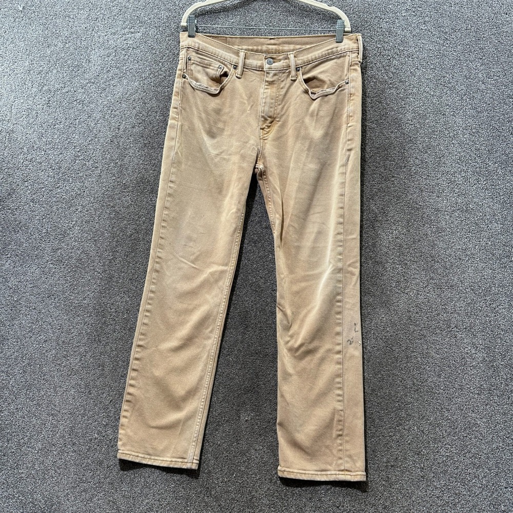 Levis 514 Jeans‎ Men 34X30 Tan Straight Fit Utility Casual Everyday Workwear